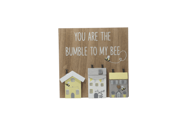 3D Wooden Bee Easel Plaque Ornament