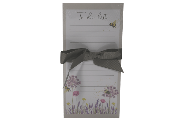 Bee Flower To Do List Notepad