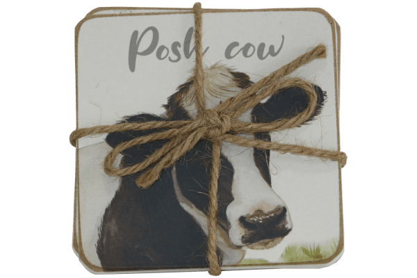 Moody & Posh Cow Coaster Set - Image 2