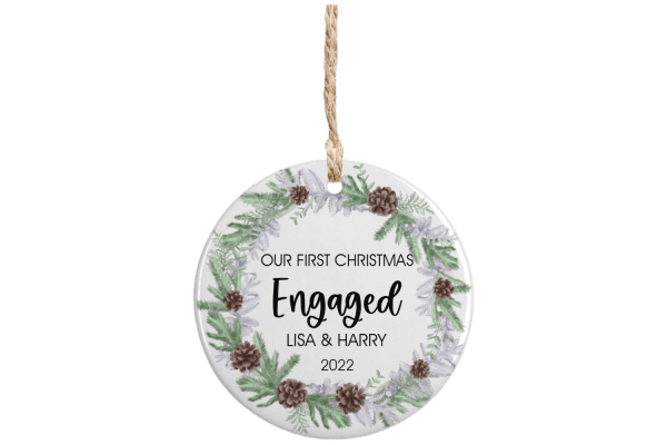 Christmas Ornament - Engaged